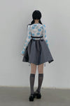 SHUSHUTONG open back dress aw21dr07 gray